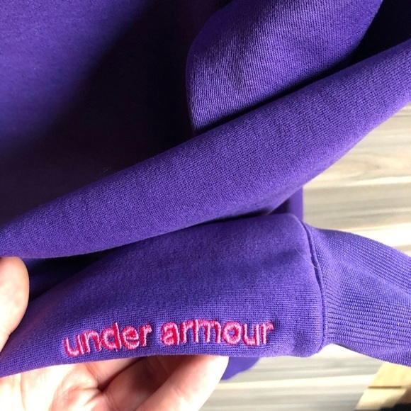 Under Armour Pink and Purple hoodie sweatshirt size small Winter wear Fall top‌‌ - Picture 6 of 6